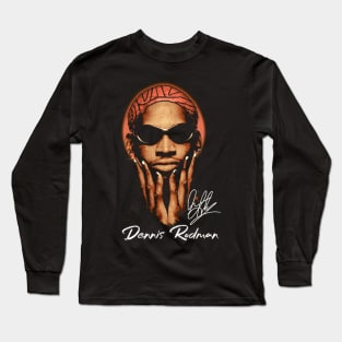 Dennis Rodman Hair Styles Long Sleeve T-Shirt